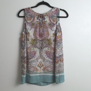 Rose & Rhyme Multicolor Floral S/L Blouse Top